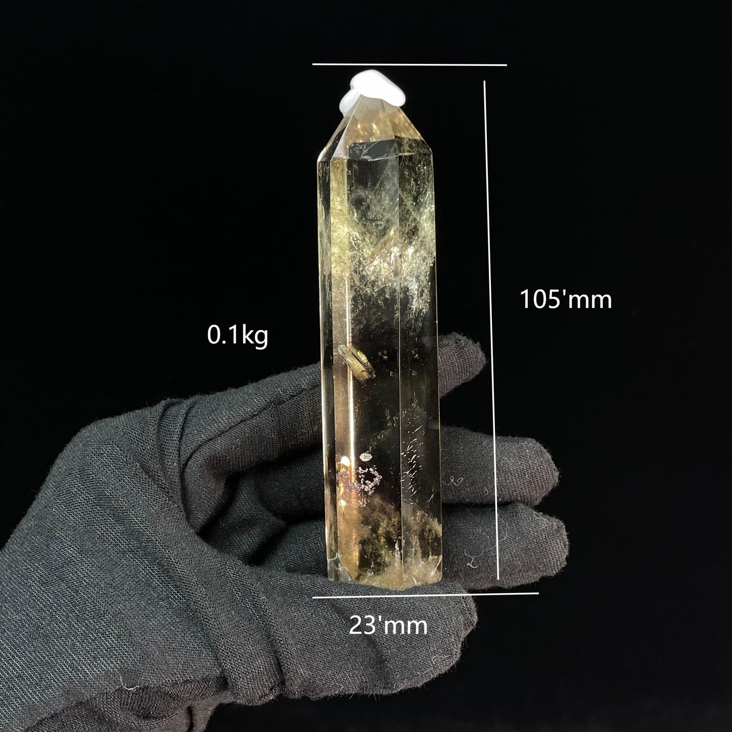 High-quality Natural Citrine Tower - Collectible Feng Shui Decor, Energy Balancing Crystal, Unique Home Accent & Spiritual Ornament