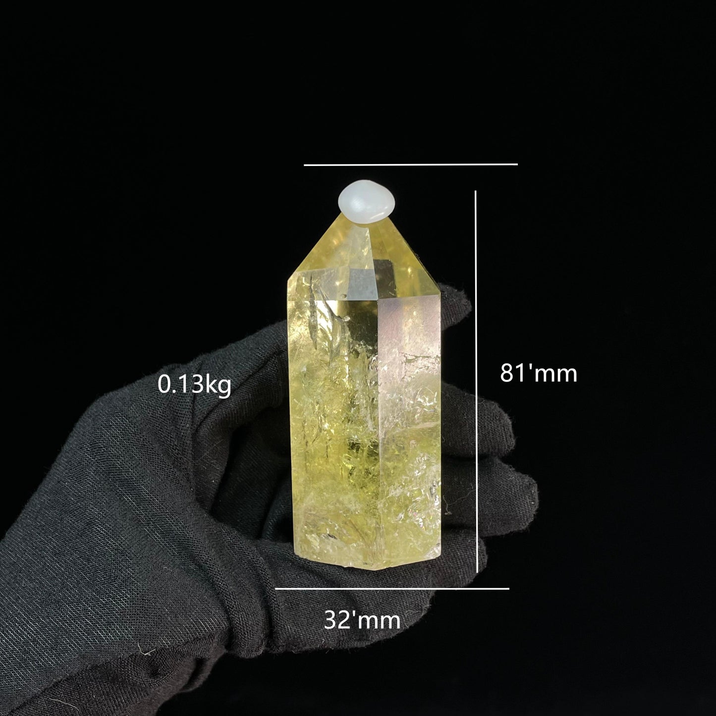 High-quality Natural Citrine Tower - Collectible Feng Shui Decor, Energy Balancing Crystal, Unique Home Accent & Spiritual Ornament
