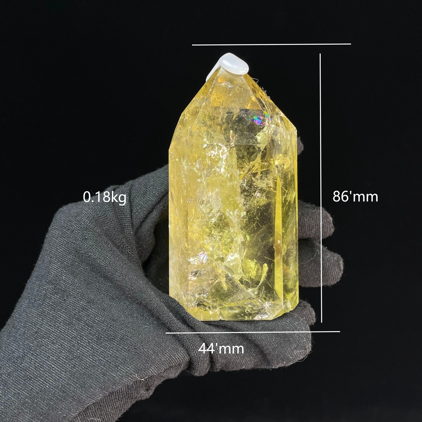 High-quality Natural Citrine Tower - Collectible Feng Shui Decor, Energy Balancing Crystal, Unique Home Accent & Spiritual Ornament