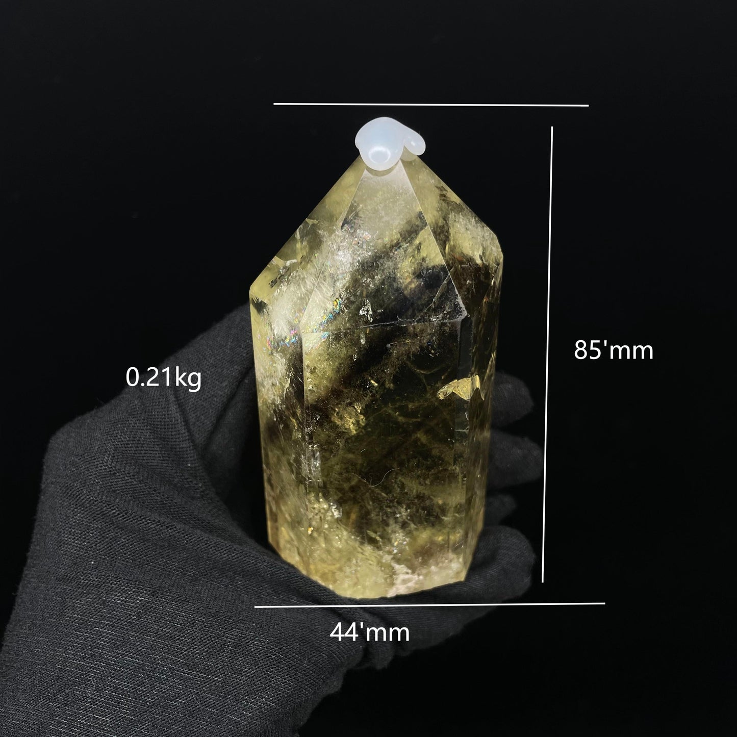 High-quality Natural Citrine Tower - Collectible Feng Shui Decor, Energy Balancing Crystal, Unique Home Accent & Spiritual Ornament