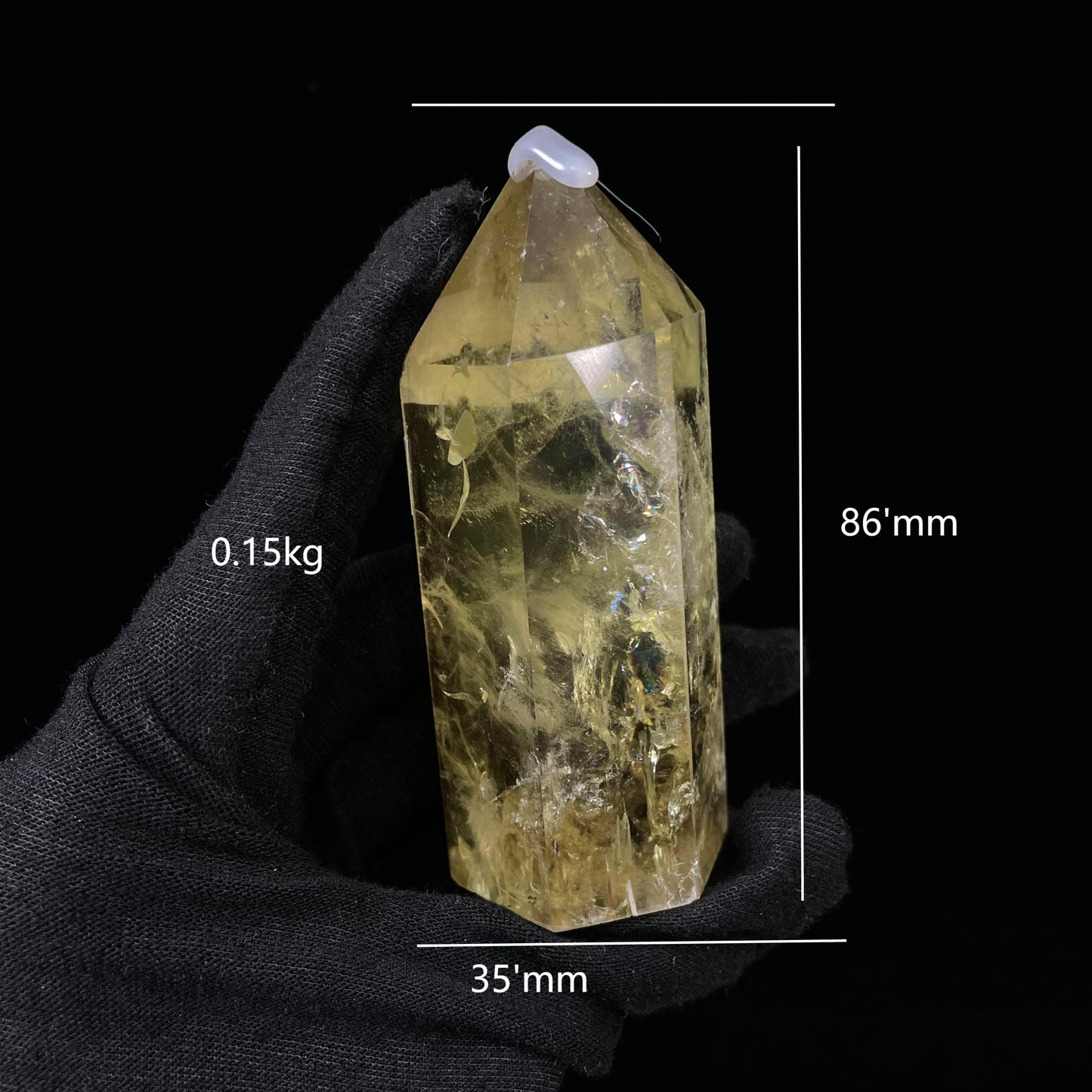 High-quality Natural Citrine Tower - Collectible Feng Shui Decor, Energy Balancing Crystal, Unique Home Accent & Spiritual Ornament