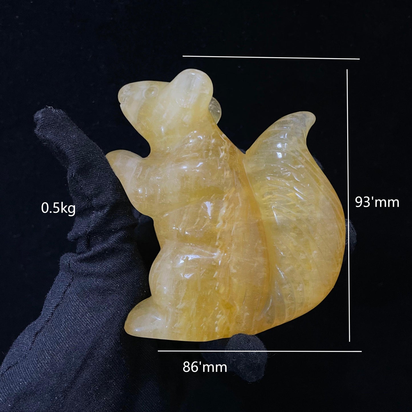 Natural Fluorite Squirrel Carving – Handcrafted with Precision, Intricate Details Capture Lifelike Charm. Unique Artisan Work, Vibrant Crystal Decor