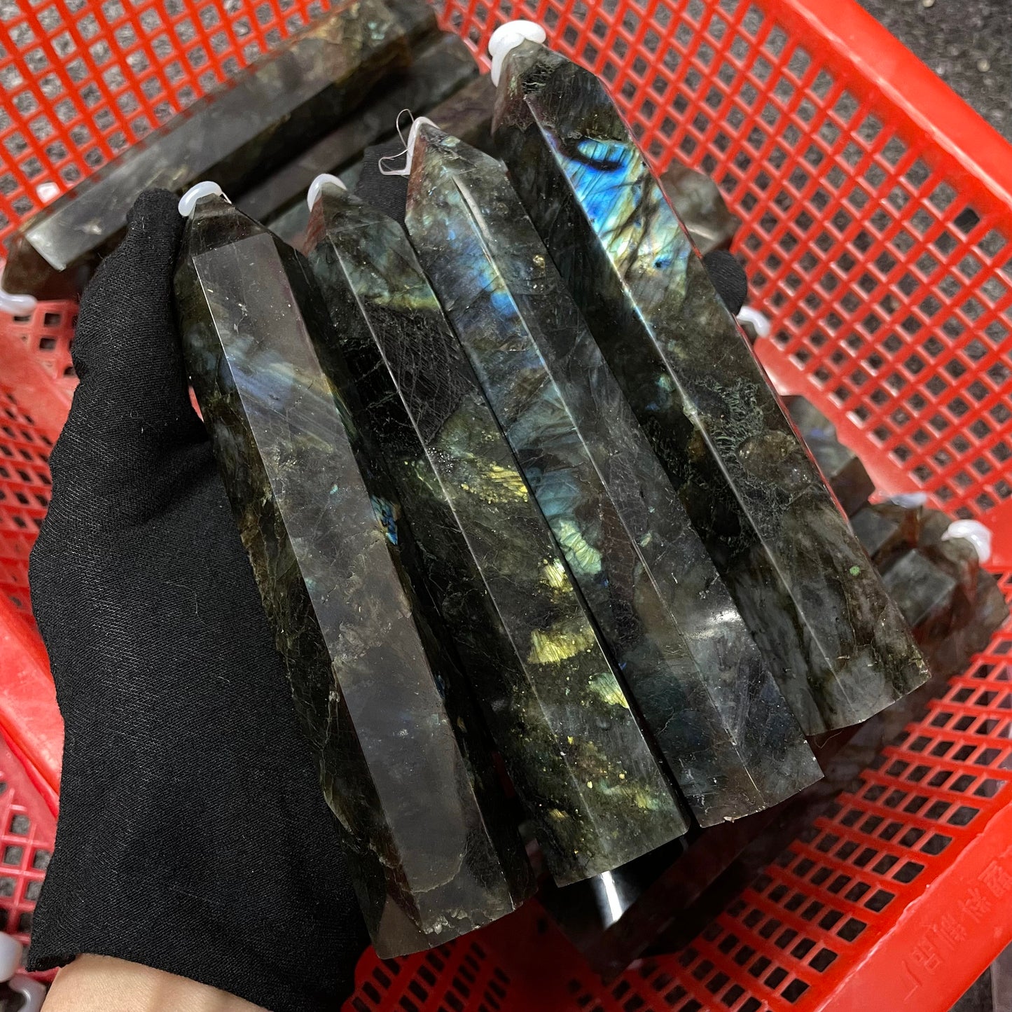 6"" Natural Labradorite Tower – Feng Shui Gem, Energy Balancer, Mood Lifter & Focus Booster. Collectible Decor for Home/Office