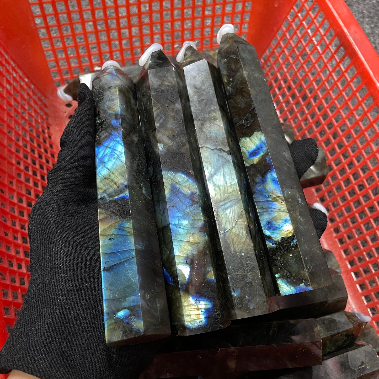 6"" Natural Labradorite Tower – Feng Shui Gem, Energy Balancer, Mood Lifter & Focus Booster. Collectible Decor for Home/Office