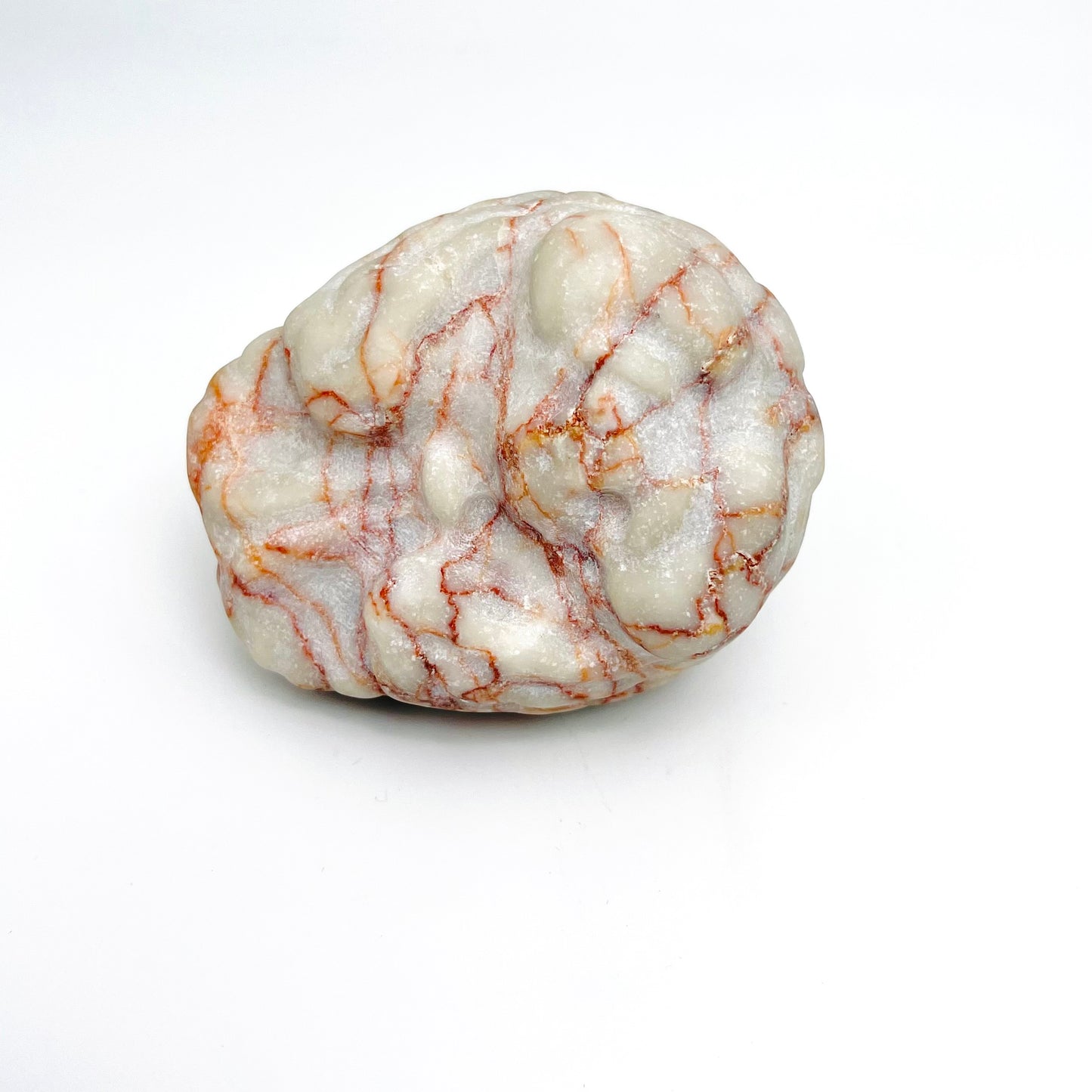 【A1】Meowcrystal Natural ore stone jasper carvings Human heart Human brain Design carvings Gothic style home ornaments