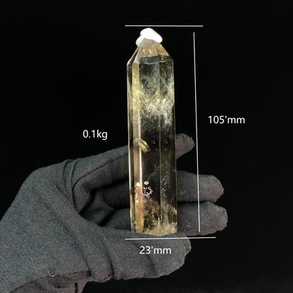 High-quality Natural Citrine Tower - Collectible Feng Shui Decor, Energy Balancing Crystal, Unique Home Accent & Spiritual Ornament