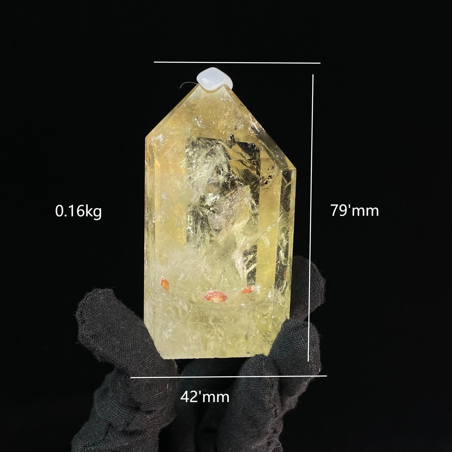 High-quality Natural Citrine Tower - Collectible Feng Shui Decor, Energy Balancing Crystal, Unique Home Accent & Spiritual Ornament