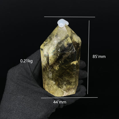 High-quality Natural Citrine Tower - Collectible Feng Shui Decor, Energy Balancing Crystal, Unique Home Accent & Spiritual Ornament