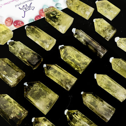 High-quality Natural Citrine Tower - Collectible Feng Shui Decor, Energy Balancing Crystal, Unique Home Accent & Spiritual Ornament
