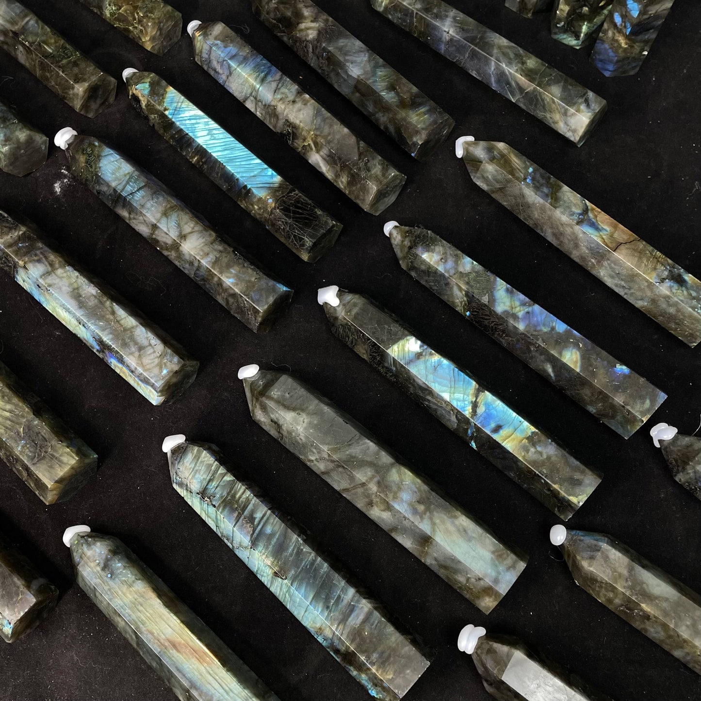 6"" Natural Labradorite Tower – Feng Shui Gem, Energy Balancer, Mood Lifter & Focus Booster. Collectible Decor for Home/Office