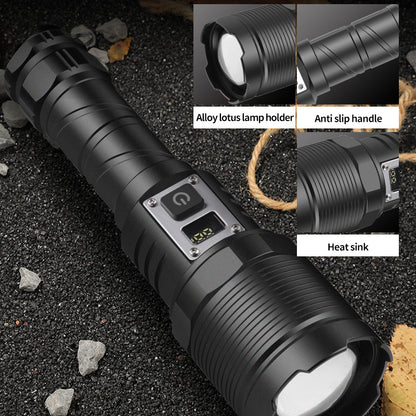 【ONLY USA】Crystal jade flashlight LED portable charging