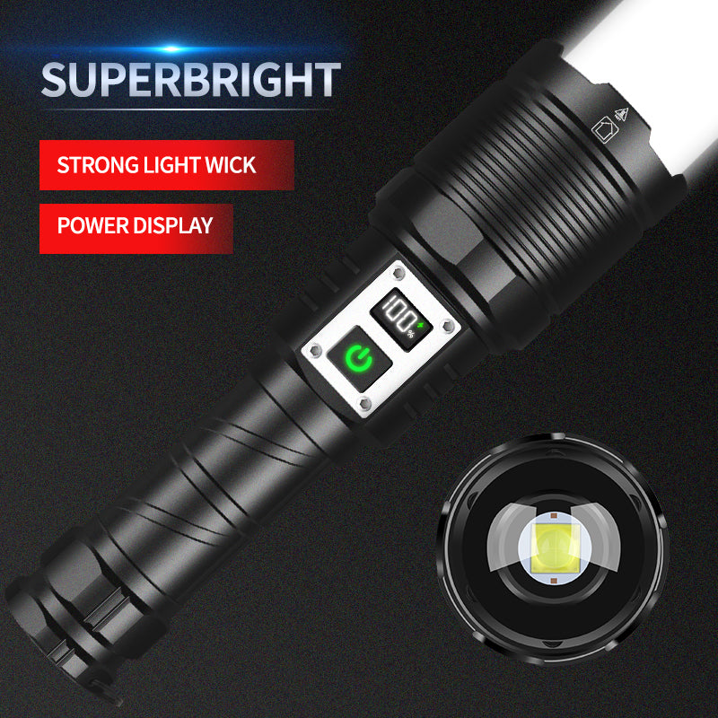 【ONLY USA】Crystal jade flashlight LED portable charging